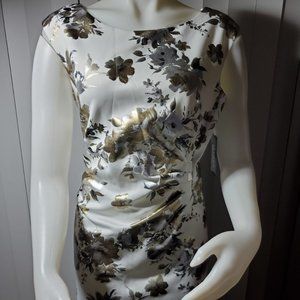 NEW WHITE AND SILVER DRESS